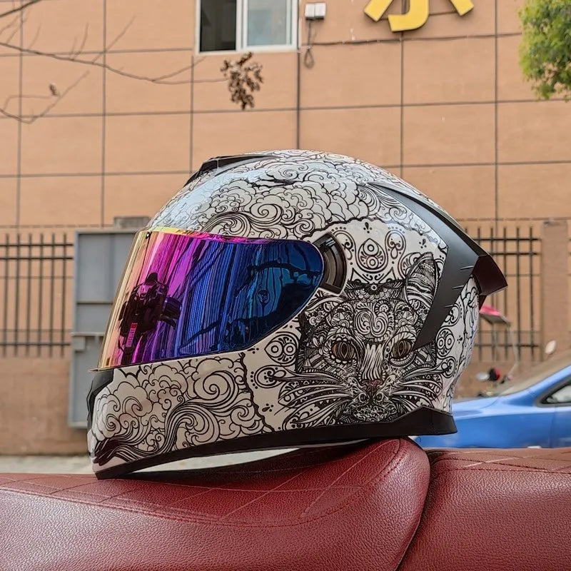 Casco y seguridad para motocicleta scooter Casco Moto Modular Capacetes Helmets Engine Full Face Casco Integral Motorsiklet Kask