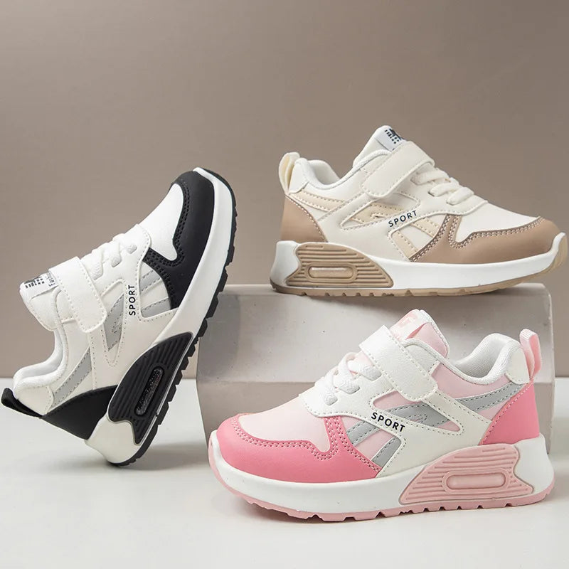 Zapatillas deportivas para niños, nuevas, de otoño de 2025, cómodas, con suela suave, para niño, sencillas y versátiles, zapatos casuales para niñas.