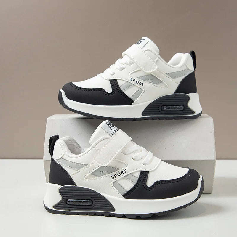 Zapatillas deportivas para niños, nuevas, de otoño de 2025, cómodas, con suela suave, para niño, sencillas y versátiles, zapatos casuales para niñas.