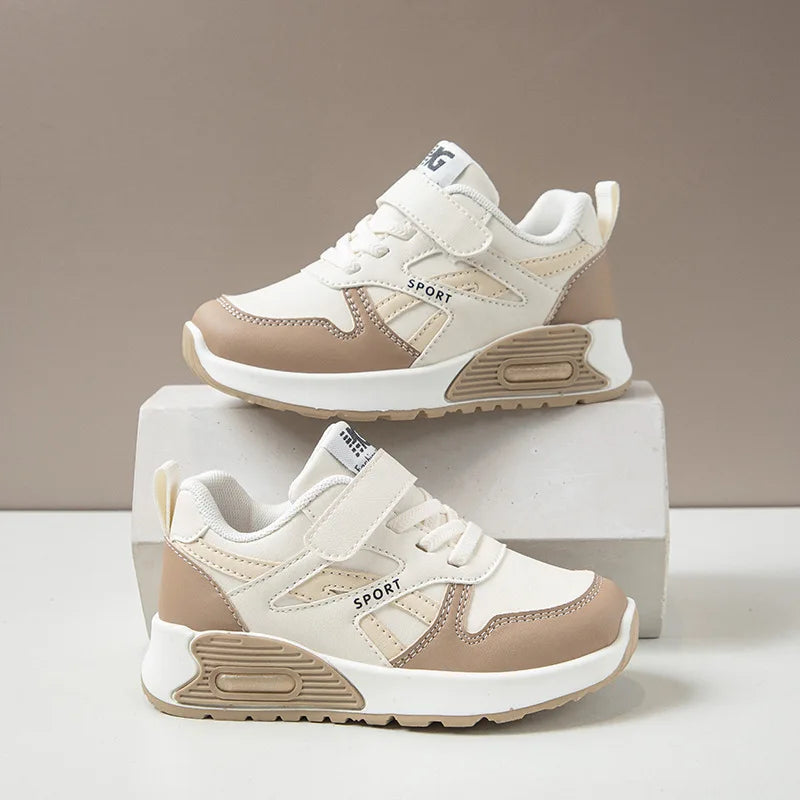 Zapatillas deportivas para niños, nuevas, de otoño de 2025, cómodas, con suela suave, para niño, sencillas y versátiles, zapatos casuales para niñas.