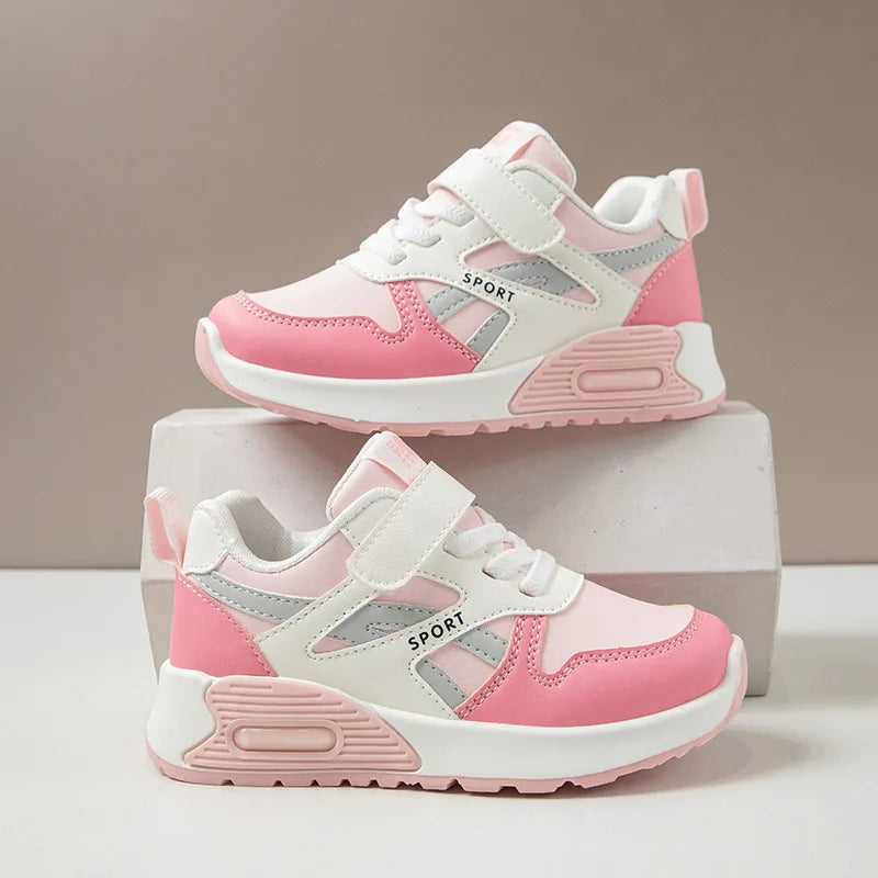 Zapatillas deportivas para niños, nuevas, de otoño de 2025, cómodas, con suela suave, para niño, sencillas y versátiles, zapatos casuales para niñas.